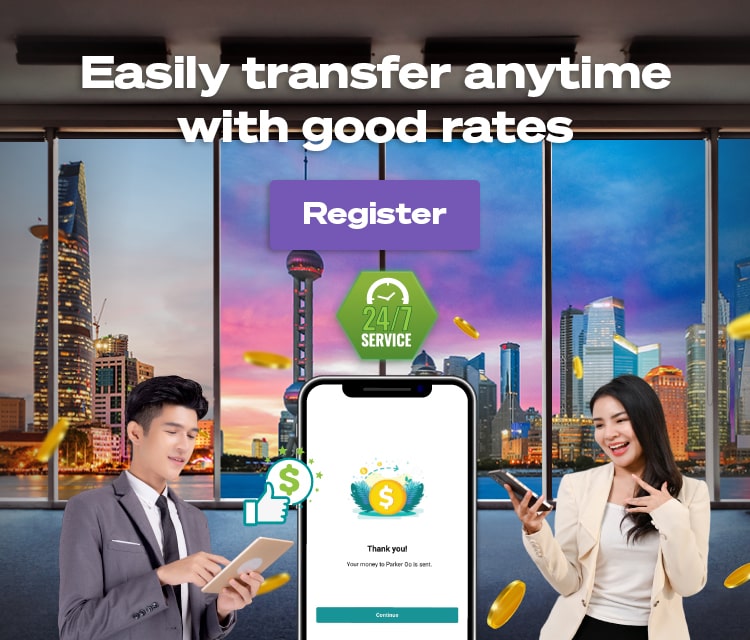 Easily transfer anytime with good rates